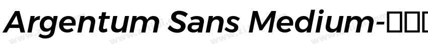 Argentum Sans Medium字体转换